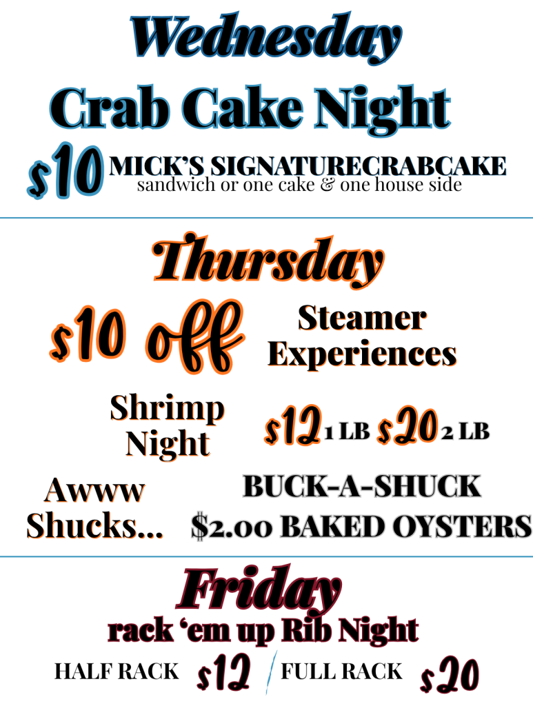 Weekly Specials